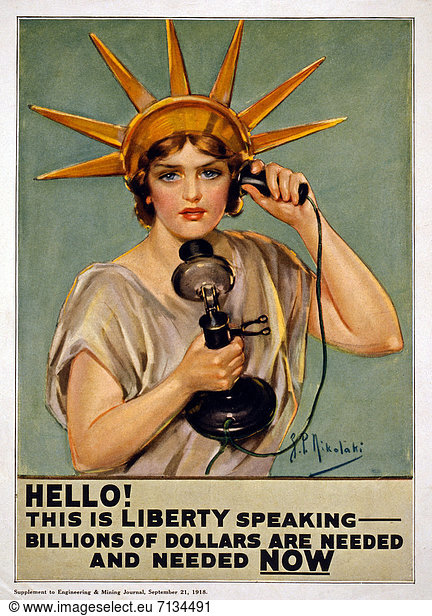Freiheit  Telefon  Werbung  Dollar  Poster  amerikanisch  Wunsch  Spende