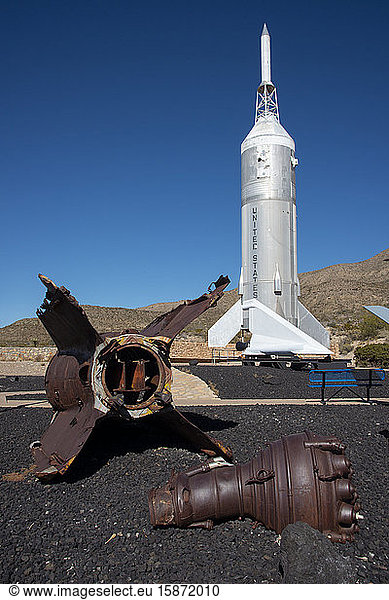 Freiluftausstellung im New Mexico Museum of Space History  Alamogordo  New Mexico  Vereinigte Staaten von Amerika  Nordamerika