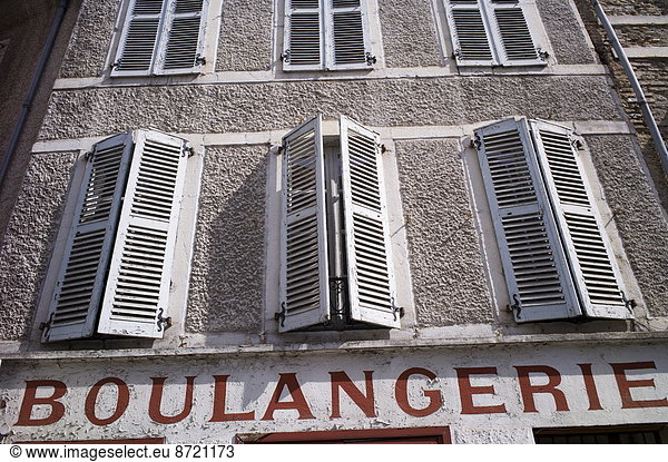 French Boulangerie bread shop and traditional architecture in the streets of Pau in the Pyrenees  France