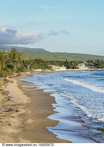Frenchman's Beach  Blick von oben  Treasure Beach  Saint Elizabeth Parish  Jamaika.
