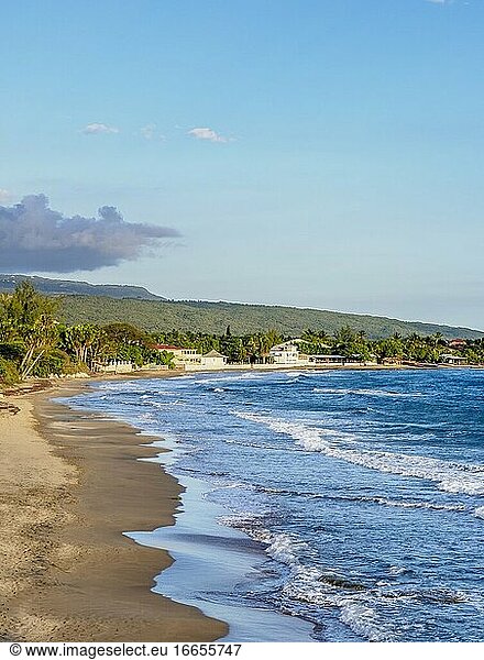 Frenchman's Beach  Blick von oben  Treasure Beach  Saint Elizabeth Parish  Jamaika.