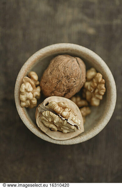Fresh walnuts  studio shot