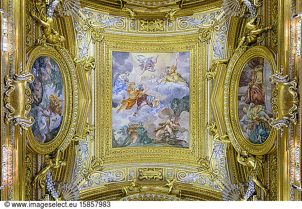 Fresken in der Sala di Saturno (Saturn-Saal) im Palazzo Pitti (Pitti-Palast)  Florenz (Florenz)  Toskana  Italien