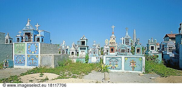 Friedhof  Hoctun  bei Merida  Yucatan  Mexiko  Mittelamerika