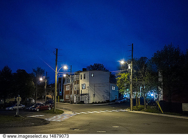 Friedliche Szene in einem Wohnviertel  St John's  Neufundland und Labrador  Kanada