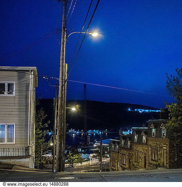 Friedliche Szene in einem Wohnviertel  St John's  Neufundland und Labrador  Kanada