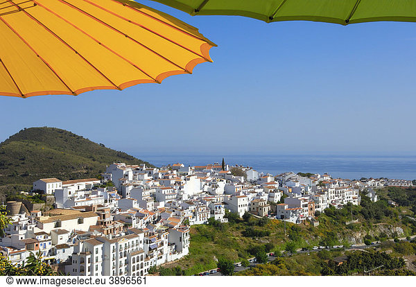 Frigiliana  AxarquÌa Bergregion  Provinz Malaga  Costa del Sol  Andalusien  Spanien  Europa