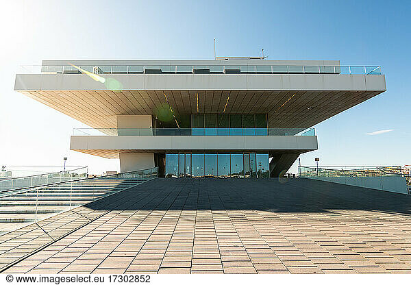 Front view of the building 'Veles e vents' located in Valencia  Spain