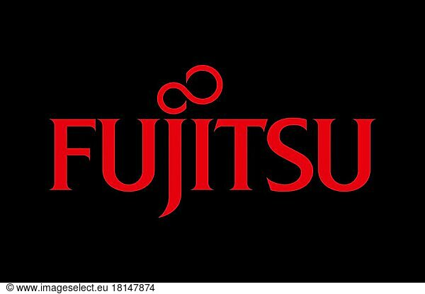 Fujitsu Technology  Solutions Fujitsu Technology  Solutions  Logo  Schwarzer Hintergrund
