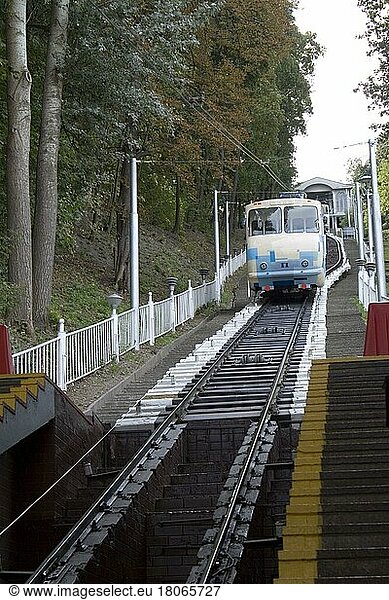 Funicular railway  Kiev  Ukraine  Europe