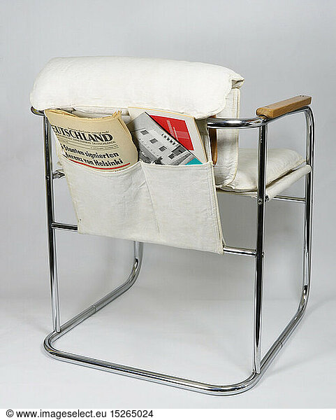 furnishings  tubular steel chair 'U'  design: Lutz Rudolph  made by: VEB Stima Stendal (do-it-yourself kit)  1975