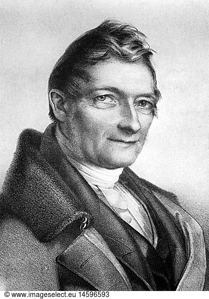 Gabelsberger Franz Xaver 9.2.1789 - 4.1.1849 deut. Beamter Portrait Lithografie 19. Jahrhundert