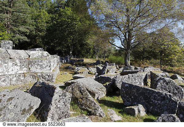 Gallisch-römische Grabungsstätte von Les Cars  Saint Merd les Oussines  Parc Naturel Regional de Millevaches en Limousin  Regionaler Naturpark Millevaches en Limousin  DÈpartement Correze  Frankreich  Europa