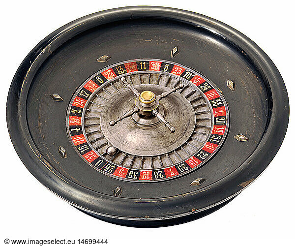 games  game of chance  roulette  roulette wheel  France  circa 1900  1900s  00s  20th century  historic  historical  capitalism  casino capitalism games of chance  gamble  gambling  gambled  zero  zeros  0  winnings  losing  loss  losses  bankruptcy  flop  collapse  washout  bust  bankruptcies  flops  collapses  washouts  busts  go bankrupt  go bust  shortage of money  on the rocks  hard-up  be hard-up  lucky number  lucky numbers  ivory ball  probability  likelihood  probabilities  clipping  cut out  still  cut-out  cut-outs