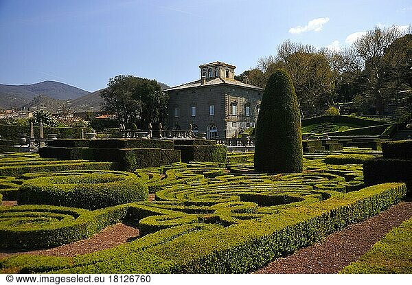 Garden of Villa Lante  Bagnaia  Elba  Tuscany  Italy  Europe