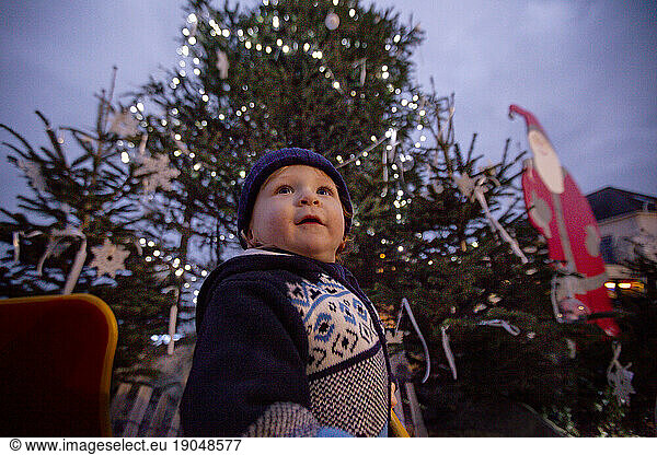 Gaspard Launay during Christmas Time.