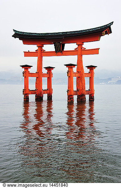 Gate at Itsukushima-Jinja Shrine