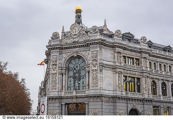 Gebäude der Hauptverwaltung der Bank von Spanien in Madrid  Spanien.