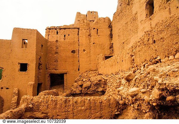 Gebäude Schlucht Marokko Schlamm