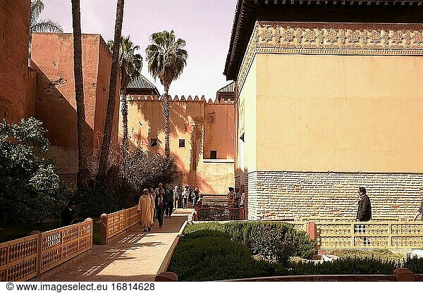 Gebäude und Anlagen in Historic? Königlichen? Nekropole  Marrakesch  Marokko .