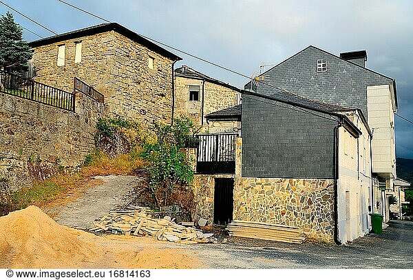 Gebäude von A Veiga  Orense  Spanien