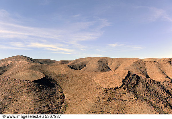Gebirgslandschaft  Atlasgebirge  Südmarokko  Marokko  Maghreb  Nordafrika  Afrika