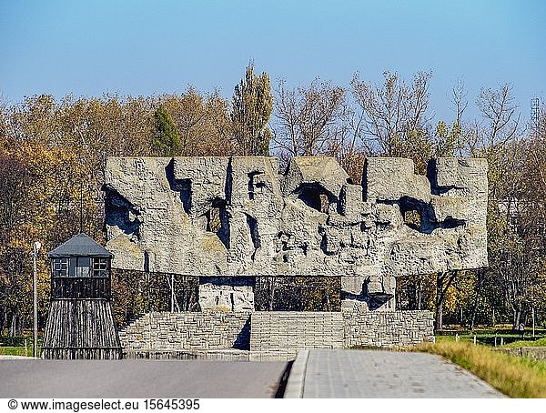 Gedenkstätte in Majdanek  deutsches nationalsozialistisches Konzentrations- und Vernichtungslager  Lublin  Woiwodschaft Lublin  Polen  Europa
