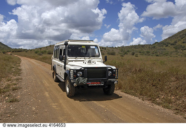 Geländewagen  Tsavo National Park  Kenia  Afrika