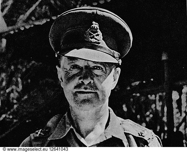 General Alexander  Befehlshaber der britischen Streitkräfte in Nordafrika  1942 (1944). Künstler: Unbekannt.