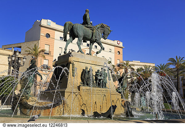 General Miguel Primo de Rivera  Plaza de Arenal  Jerez de la Frontera  Andalusien  Spanien  Europa