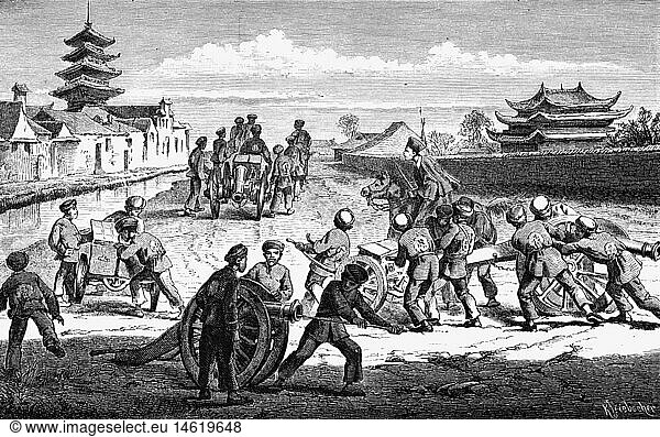 Geo. hist.  China  Politik  MilitÃ¤r  chinesische Artillerie  1860er oder 1870er Jahre