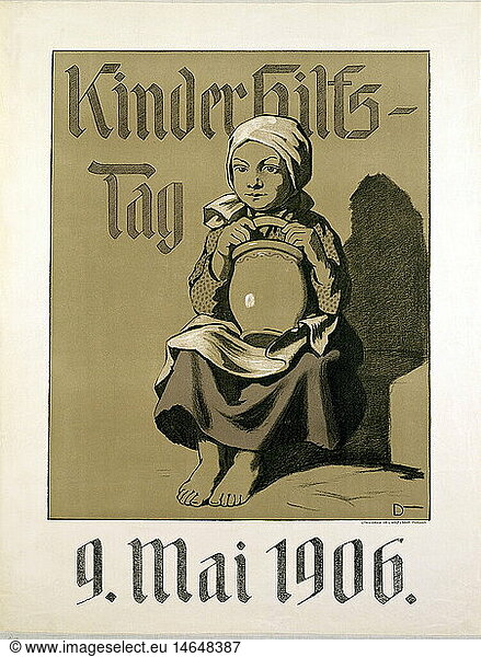 Geo. hist  Deutschland  Politik  Kinderhilfstag 9.5.1906 Geo. hist, Deutschland, Politik, Kinderhilfstag 9.5.1906,