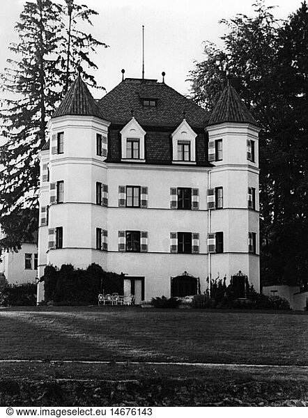Geo hist.  Deutschland  SchlÃ¶sser und Burgen  Schloss Garatshausen  AuÃŸenansicht  um 1971