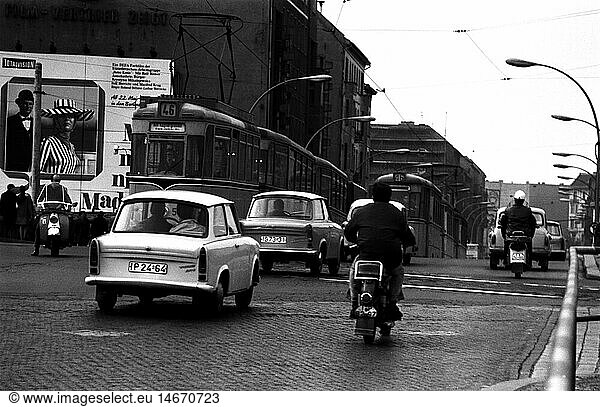 Geo. hist.  Deutschland  StÃ¤dte  Berlin  Verkehr  StraÃŸenverkehr  1960er Jahre Geo. hist., Deutschland, StÃ¤dte, Berlin, Verkehr, StraÃŸenverkehr, 1960er Jahre