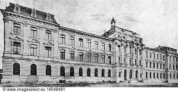 Geo. hist.  Deutschland  StÃ¤dte  Erlangen  GebÃ¤ude  UniversitÃ¤t  AuÃŸenansicht  Kollegienhaus  erbaut 1889