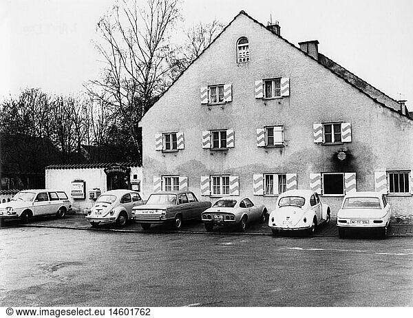 Geo hist.  Deutschland  StÃ¤dte  MÃ¼nchen  Gastronomie  GaststÃ¤tte Weichandhof  AuÃŸenansicht  1972