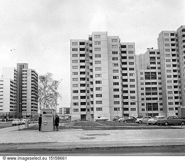 Geo hist.  Deutschland  StÃ¤dte und Gemeinden  Berlin  Stadtviertel  MÃ¤rkisches Viertel  WohnhÃ¤user  erbaut zwischen 1966 und 1968