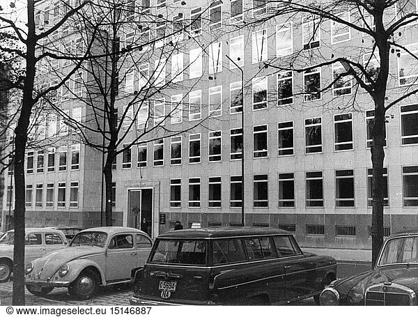 Geo hist.  Deutschland  StÃ¤dte und Gemeinden  Bonn  GebÃ¤ude  Vertretung der EuropÃ¤ischen Kommission  AuÃŸenansicht  1960er Jahre