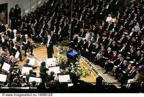 Geo. hist.  Deutschland  Wiedervereinigung  Festtagskonzert zur 'Deutschen Einheit'  Philharmonie  Berlin  3.10.1990