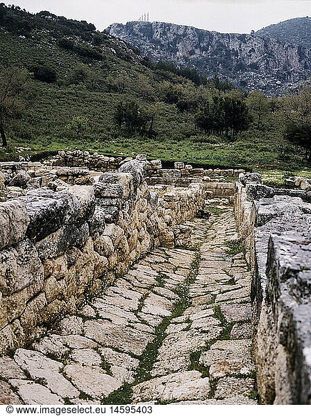 Geo. hist.  Griechenland  Antike Ruinen von Kassope (WestkÃ¼ste sÃ¼dl. von Parga)  um 1990
