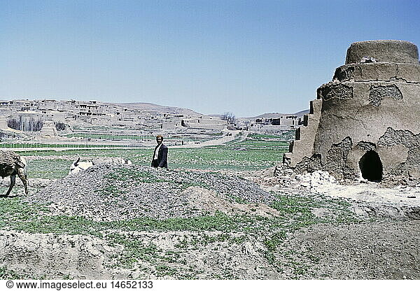 Geo. hist.  Iran  eine Siedlung  um 1970er Jahre