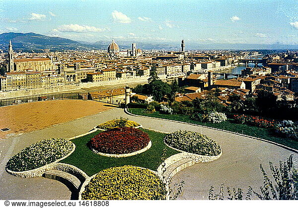 Geo. hist.  Italien  StÃ¤dte  Florenz  Ansicht  Blick Ã¼ber die Stadt  1950er Jahre Geo. hist., Italien, StÃ¤dte, Florenz, Ansicht, Blick Ã¼ber die Stadt, 1950er Jahre