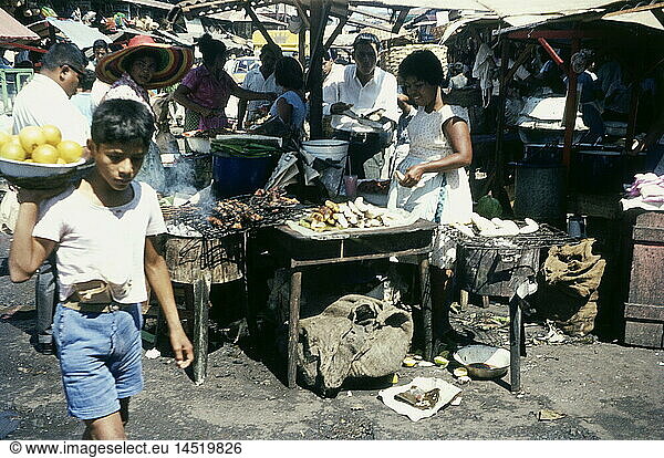 Geo. hist.  Nicaragua  Handel  Markt in Managua  1968