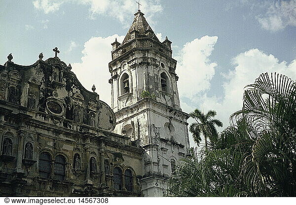 Geo. hist.  Panama  StÃ¤dte  Panama-Stadt  Kirchen  Kirche  AuÃŸenansicht  1968