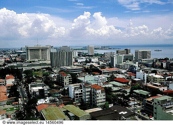 Geo. hist.  Philippinen  Manila  Stadtansicht  1970er Jahre Geo. hist., Philippinen, Manila, Stadtansicht, 1970er Jahre