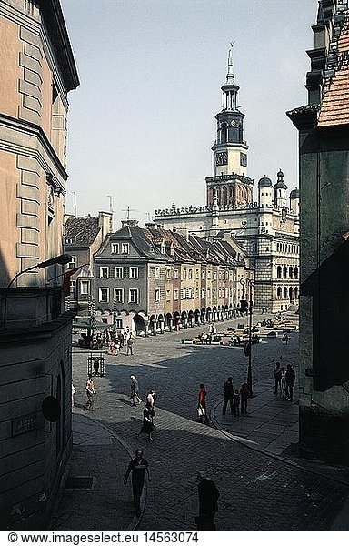 Geo. hist.  Polen  Posen (Poznan)  GebÃ¤ude  Rathaus  Aussenansicht  1980