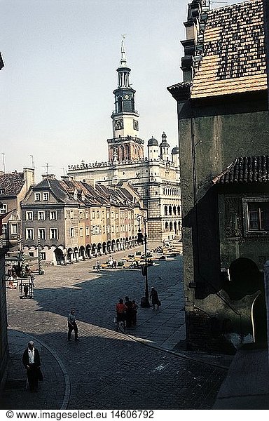 Geo. hist.  Polen  Posen (Poznan)  GebÃ¤ude  Rathaus  Aussenansicht  1980