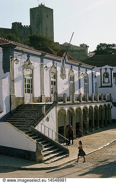 Geo. hist.  Portugal  Palmela  SchlÃ¶sser und Burgen  Castelo de Palmela  Aussenansicht  1975