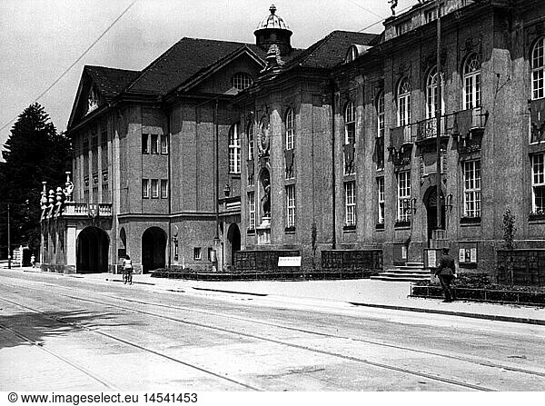 Geo. hist.  Ã–sterreich  StÃ¤dte  Salzburg  Mozarteum  erbaut 1910 - 1914 Geo. hist., Ã–sterreich, StÃ¤dte, Salzburg, Mozarteum, erbaut 1910 - 1914,