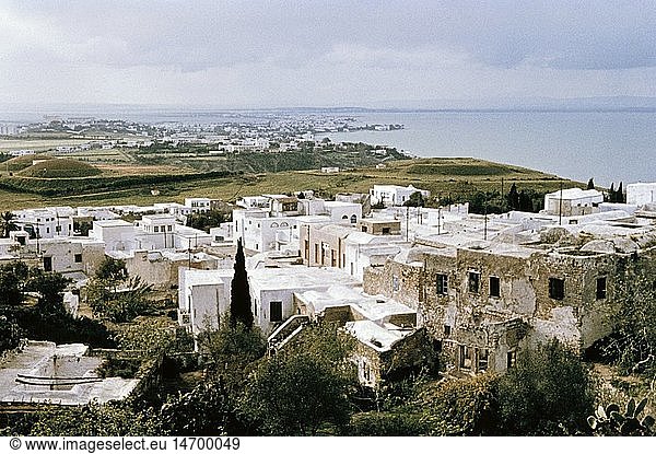 Geo. hist.  Tunesien  Landschaften  Golf von Tunis  Ãœberblick  1960er Jahre